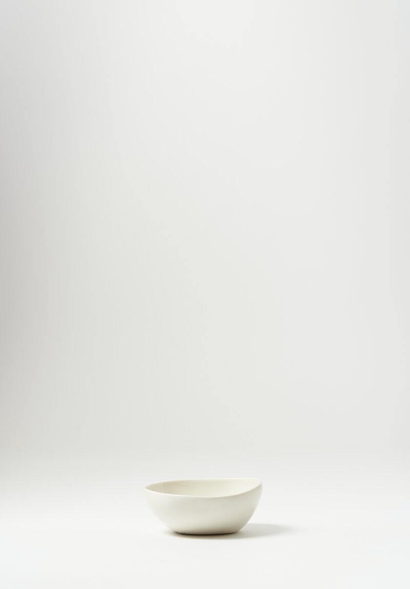 Bertozzi Handmade Small Pebble Bowl in White	