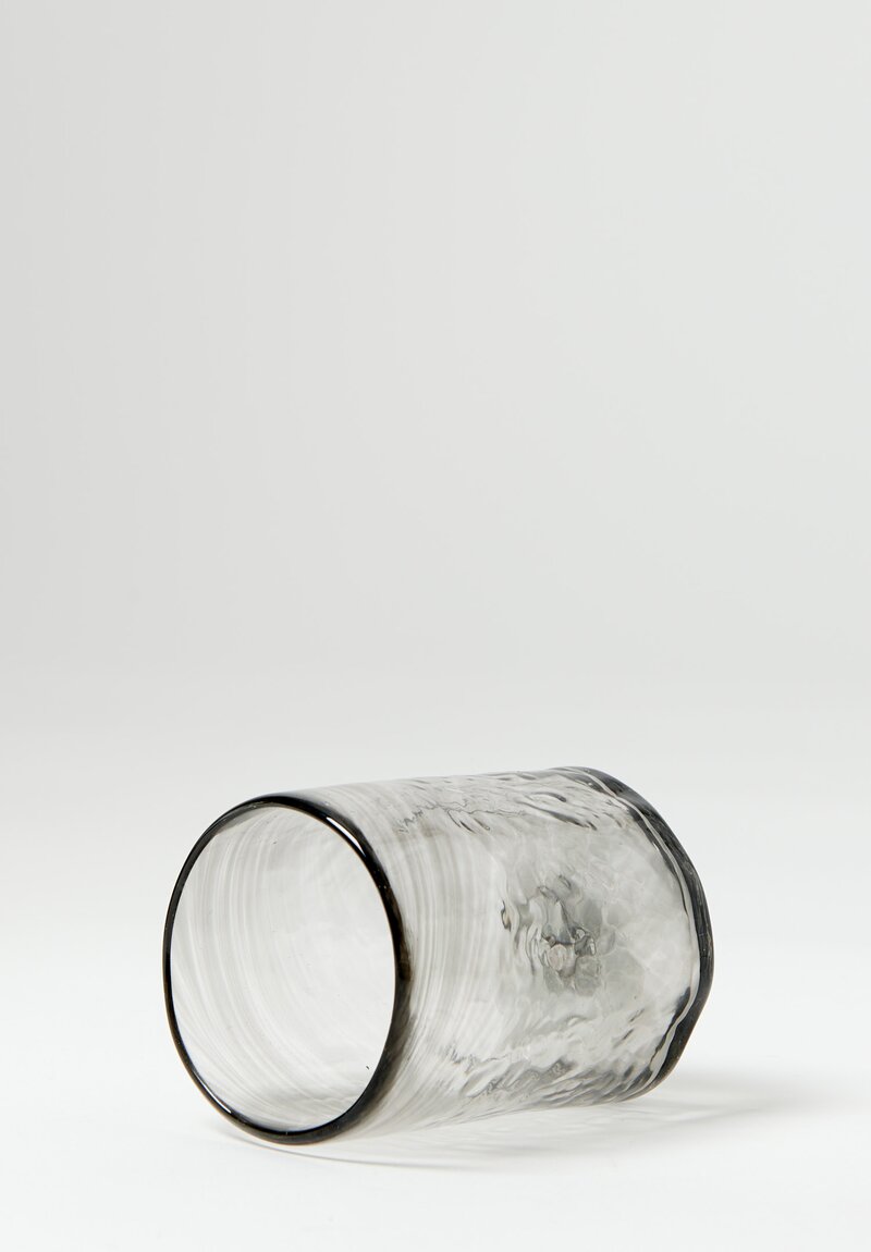 Studio Xaquixe Medium Handblown Glassware Smoke Grey	