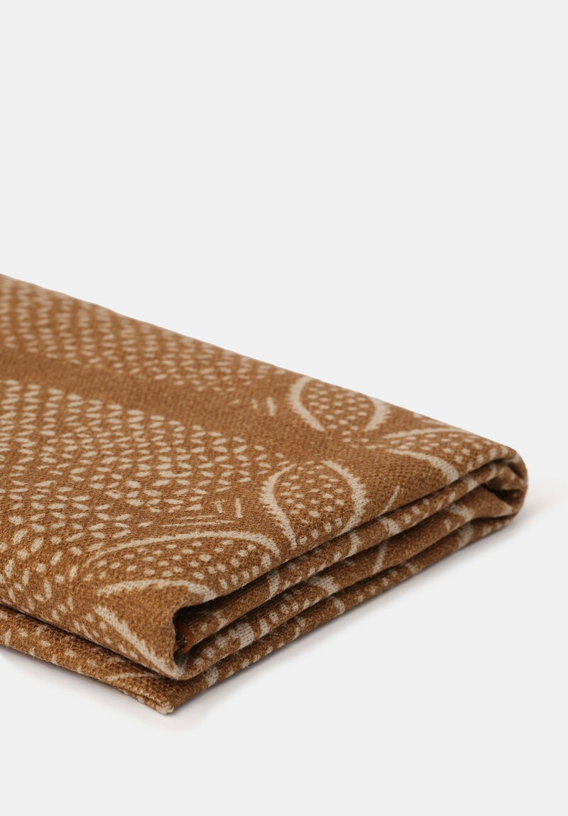 Maison de Vacances Wabi Sabi Linen Throw in Savane Brown