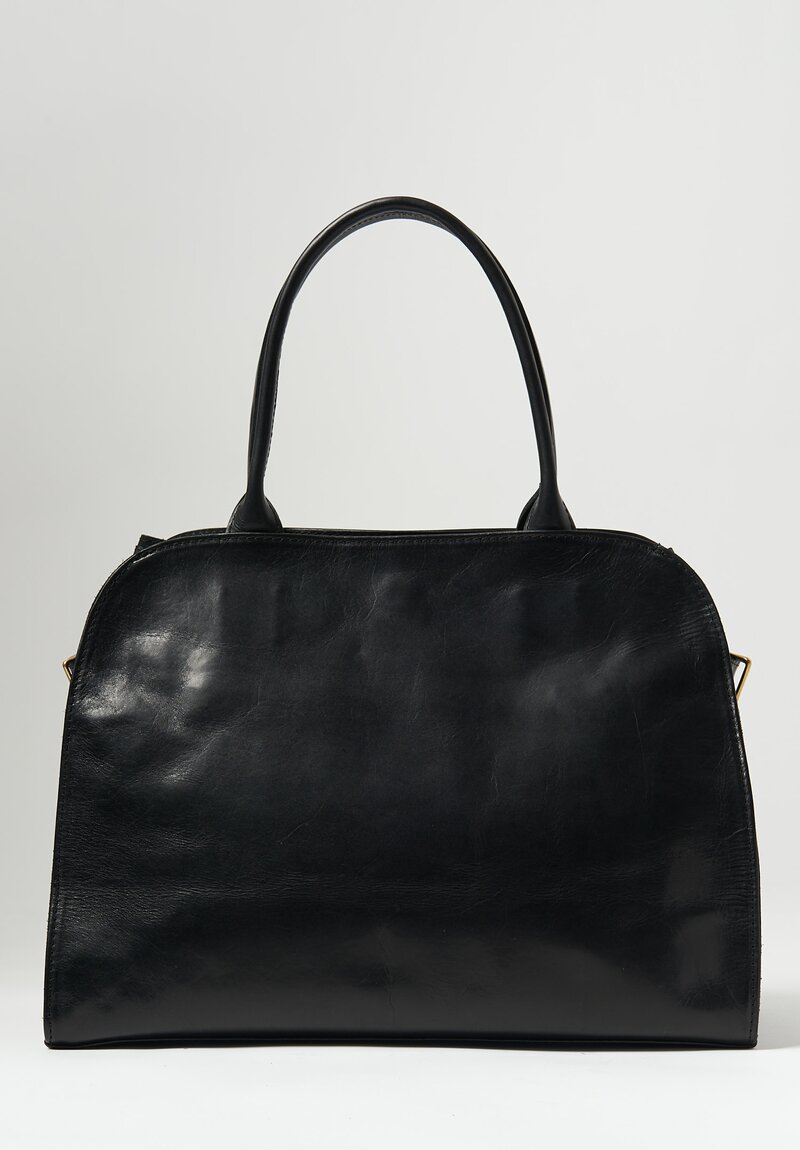 Coriu Leather Sella Tote in Black	
