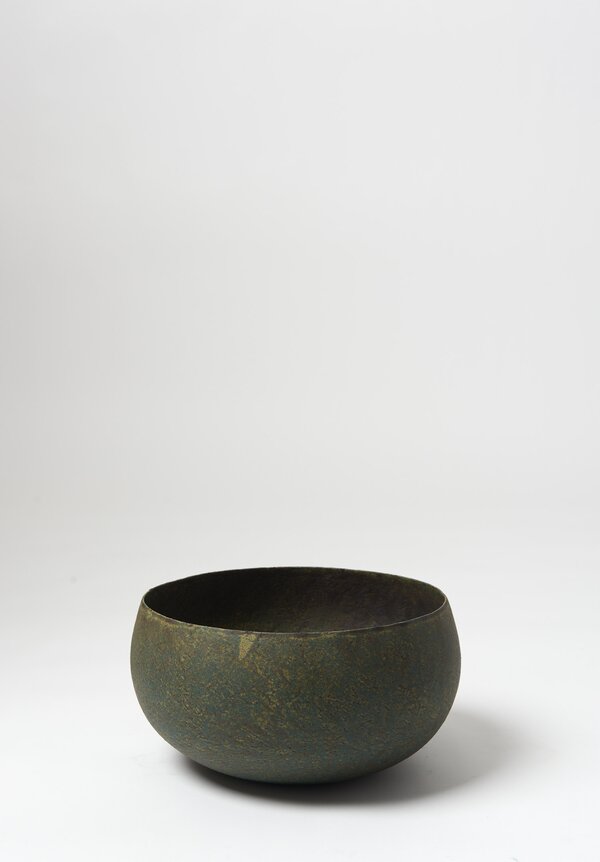 Linda Ouhbi Medium Stoneware Bowl in Green	