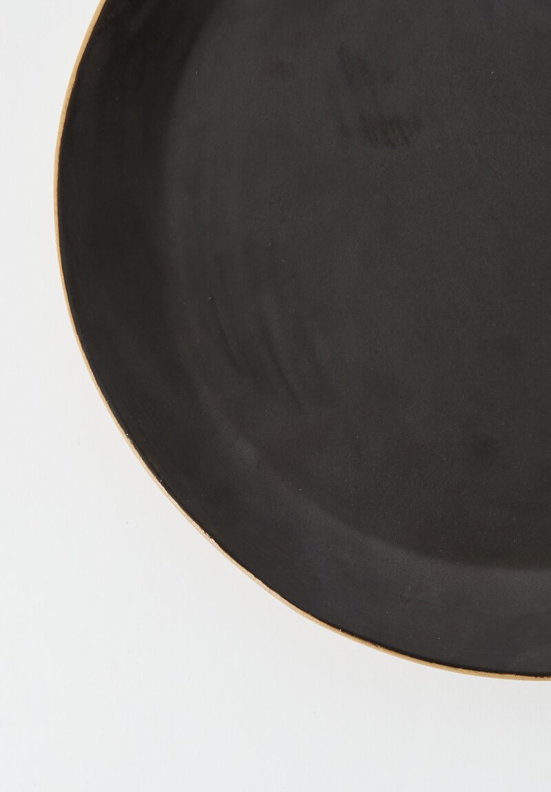 Laurie Goldstein Ceramic Medium Size Plate Black	