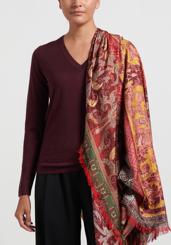 Pierre-Louis Mascia pure Silk Cotton scarf wrap 100% authentic original#4