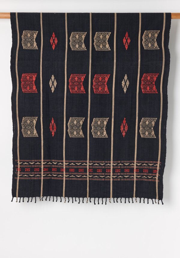 Shobhan Porter, Cotton Vintage Handwoven Chin Naga Throw	