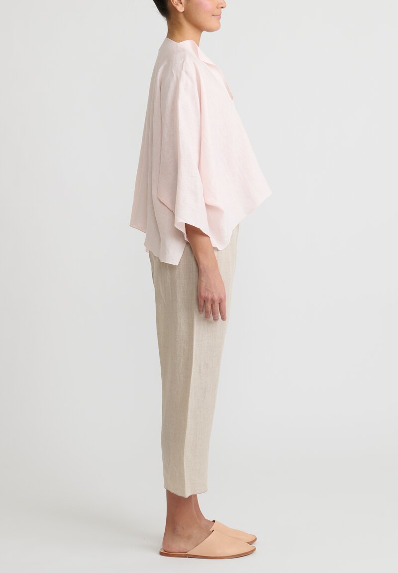 Shi Linen Cropped Pants in Natural 