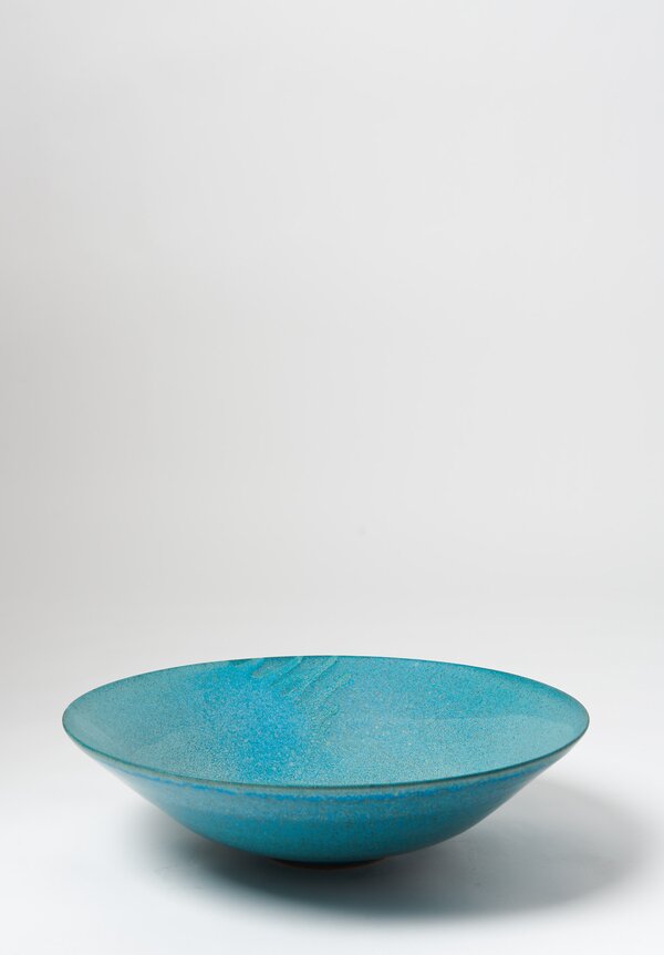 Magnolia Ceramics Mid-Century Style Estate Bowl Turquoise	