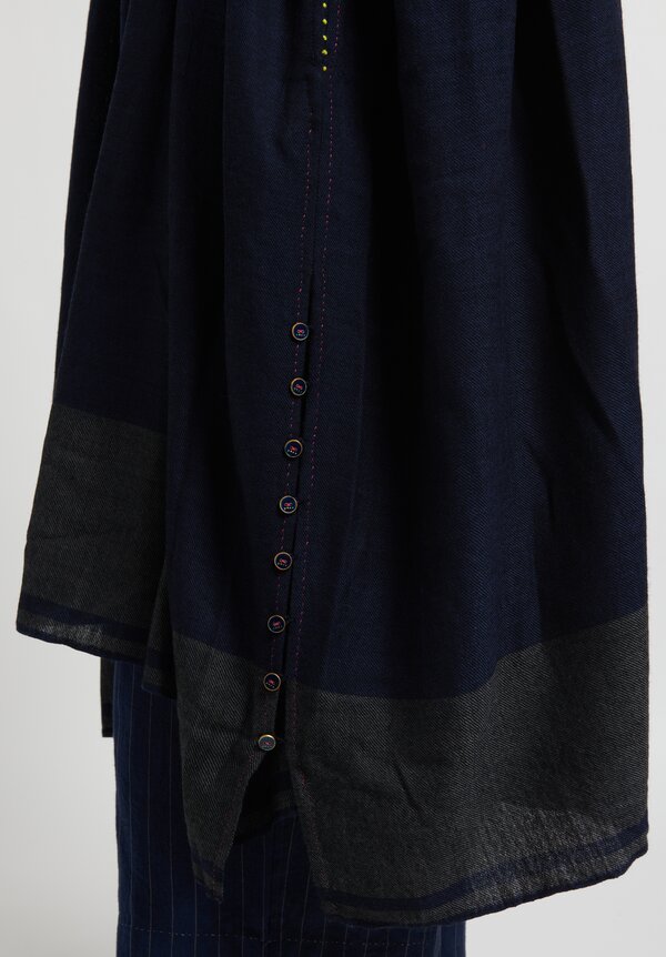 Péro Button-Front Tunic Dress in Dark Blue | Santa Fe Dry Goods ...