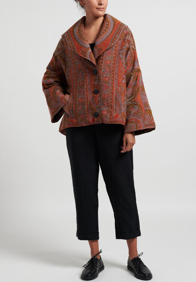 By Walid Malika Paisley Jacket in Red