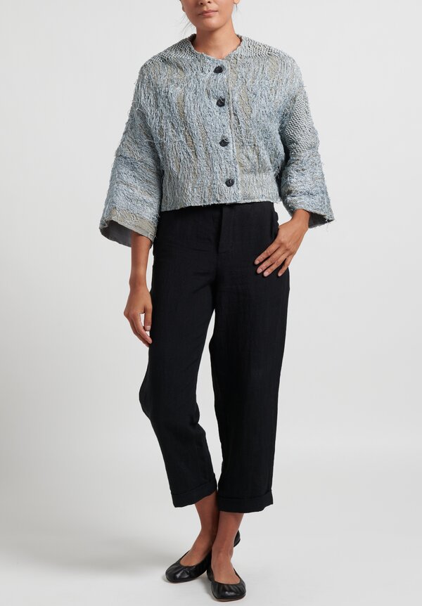 By Walid Bella Piano Jacket	in Grey/Blue