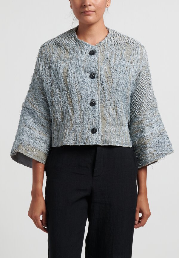 By Walid Bella Piano Jacket	in Grey/Blue