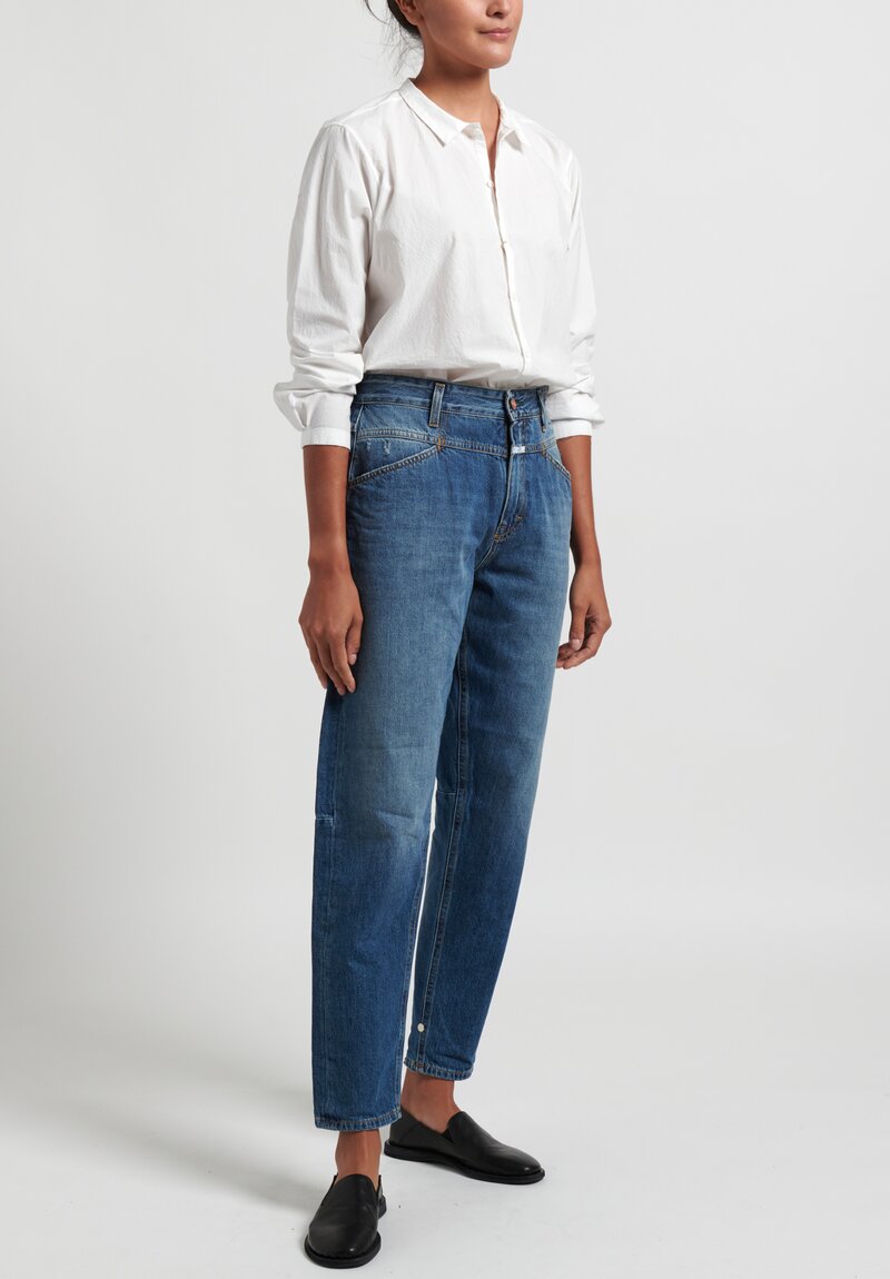 Closed Baker Mid-Rise Jeans in Dark Blue	