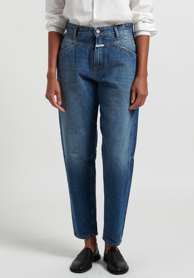 Closed Baker Mid-Rise Jeans in Dark Blue	