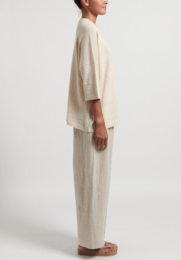 Lauren Manoogian Linen ''Site'' Trousers in Natural	
