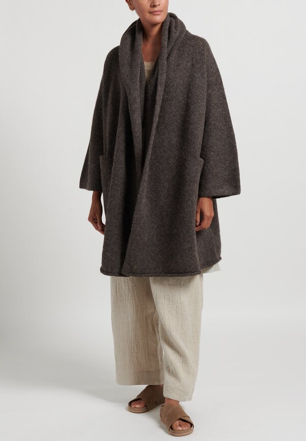 Lauren Manoogian ''Capote'' Coat in Blackened Brown | Santa Fe Dry 