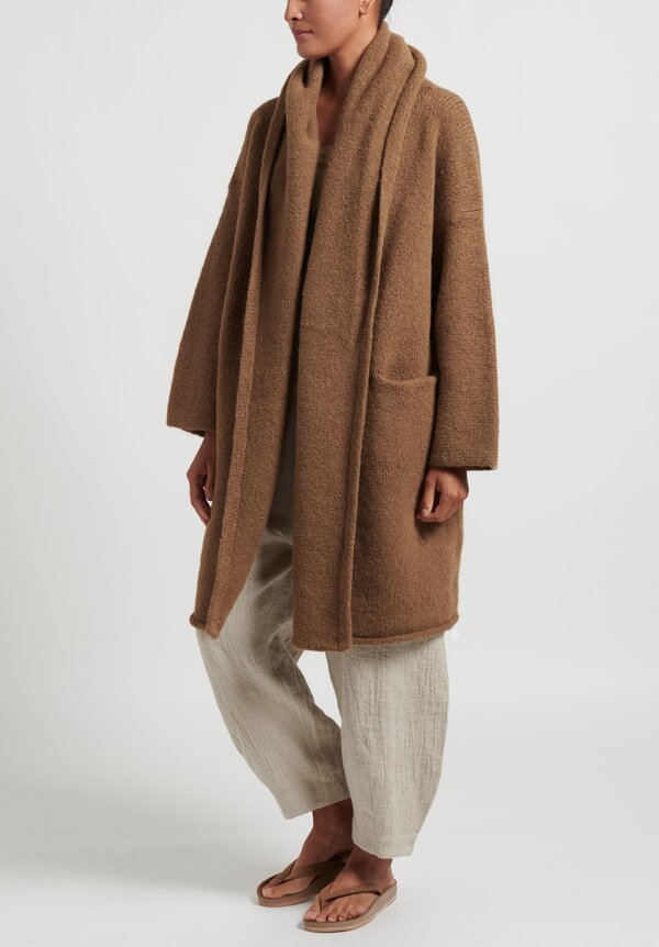 Lauren Manoogian ''Capote'' Coat in Tabac Brown | Santa Fe Dry