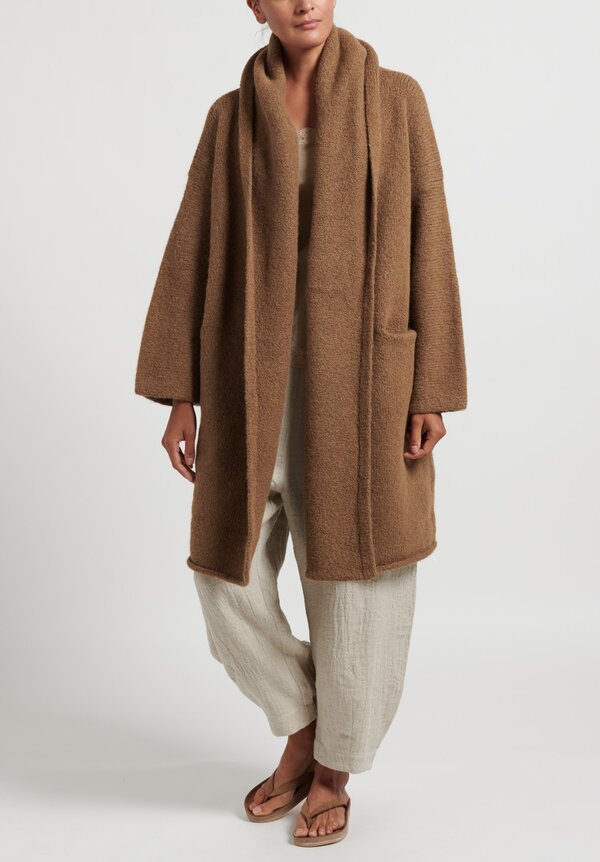 Lauren Manoogian ''Capote'' Coat in Tabac Brown	