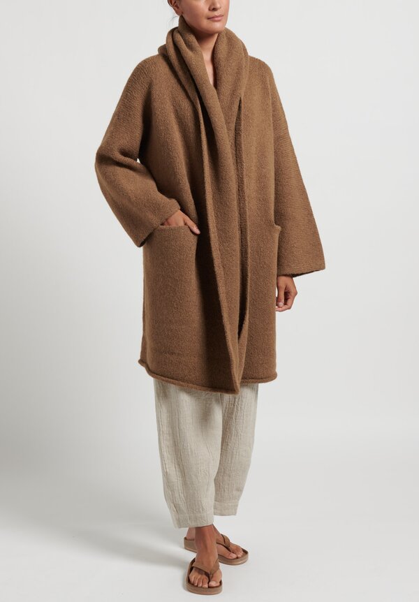 Lauren Manoogian ''Capote'' Coat in Tabac Brown	