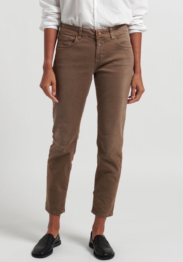 Closed Baker Mid-Rise Jeans in Chocolate Chip Brown	