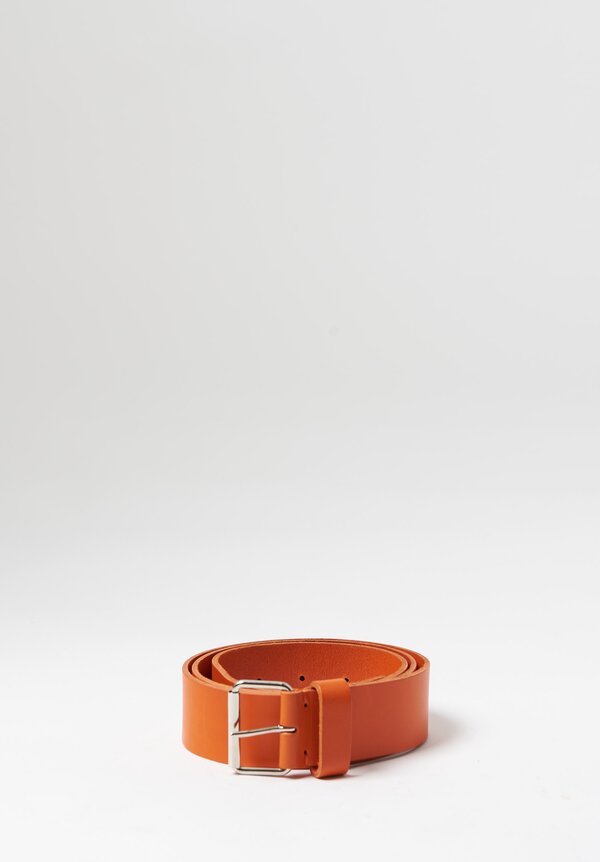 Daniela Gregis Leather Belt in Orange	