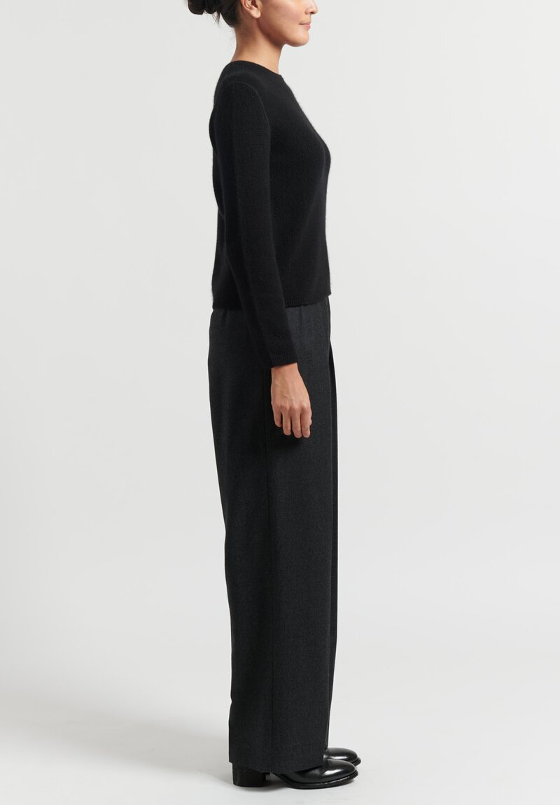 The Row Wool Marcelina Pant in Grey Melange Santa Fe Dry