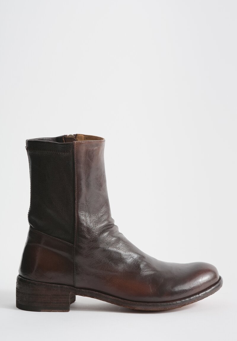 Officine Creative Lison Ignis Stretch Ankle Boot in Caffe Brown