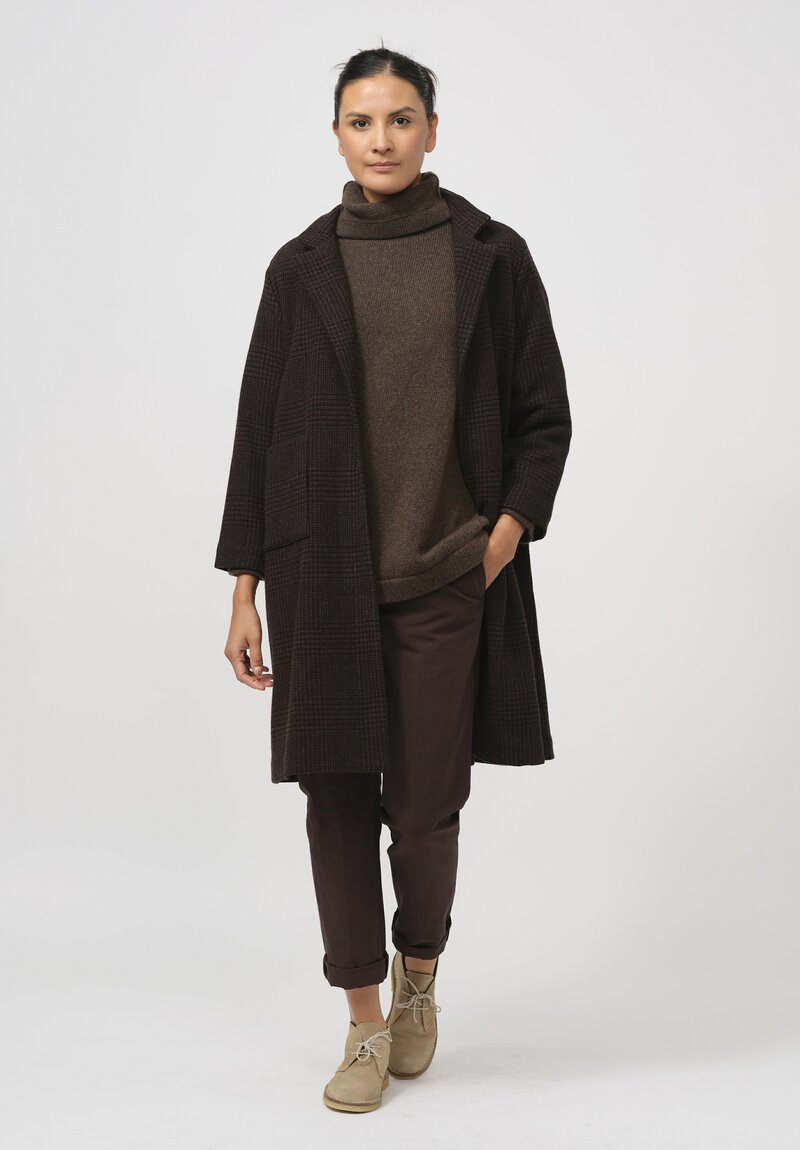 Daniela Gregis Cashmere ''Gianna'' Turtleneck Sweater in Brown	