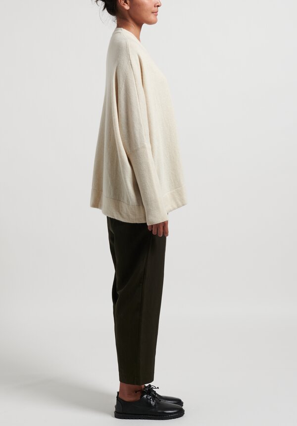Casey Casey Angora Wool Sweater in Natural	