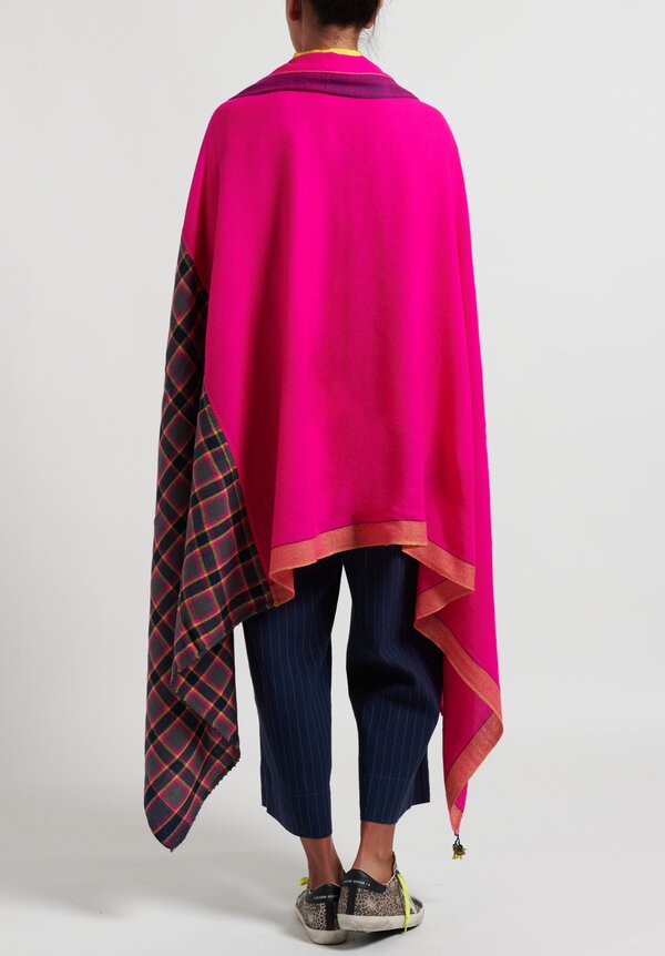 Péro Checkered Scarf in Pink	