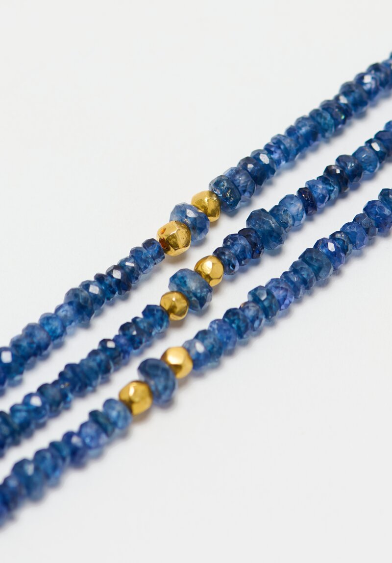 Greig Porter 18k, Blue Sapphire Triple Strand Necklace	