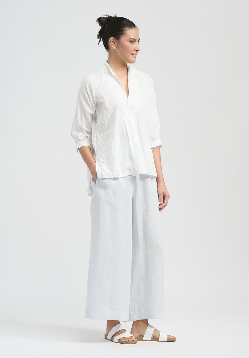 Daniela Gregis Washed Cotton ''Camicia'' Kora Top in White