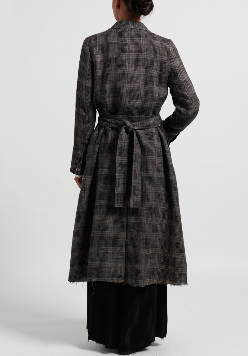 A Tentative Atelier Dual Layer ''Johnston'' Coat in Grey/Black	