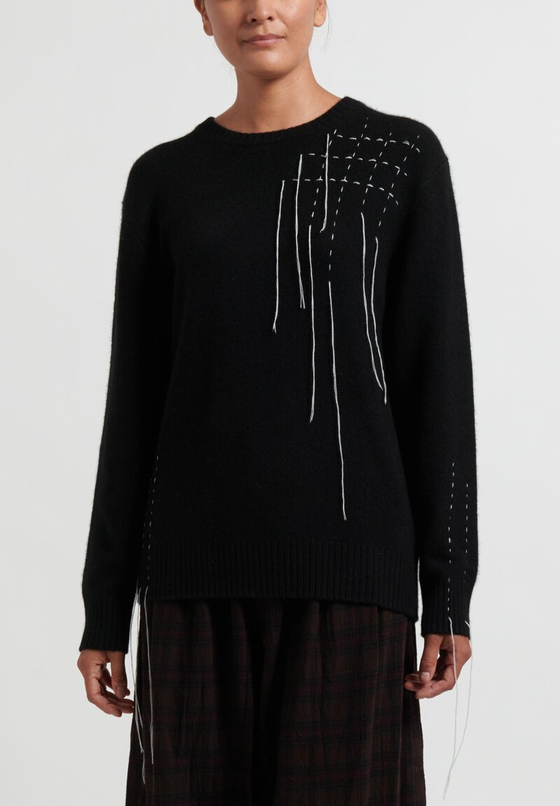 A Tentative Atelier Cashmere Barron Hand-Stitched Sweater	