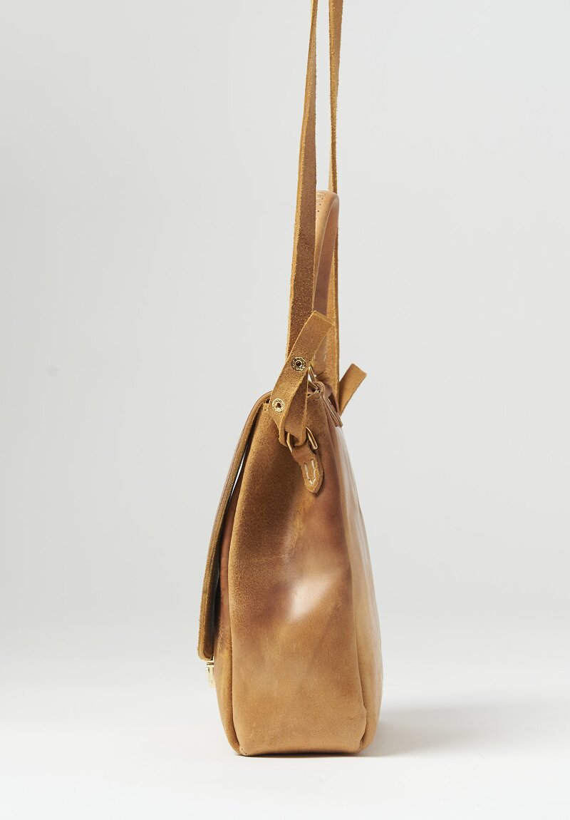 A Tentative Atelier Reverse Culatta ''Evonne'' Shoulder Bag in Mud Yellow	
