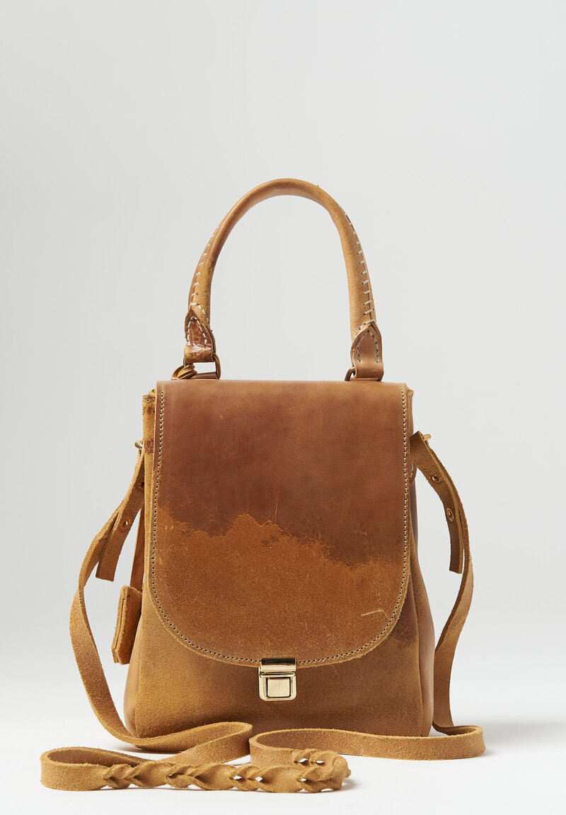 A Tentative Atelier Reverse Culatta ''Evonne'' Shoulder Bag in Mud Yellow	