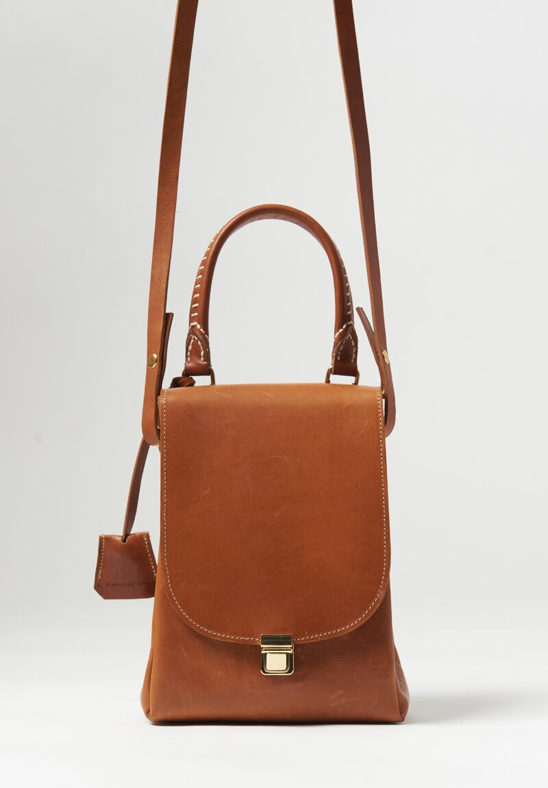 A Tentative Atelier Vacchetta ''Evonne'' Shoulder Bag in Tan Brown	