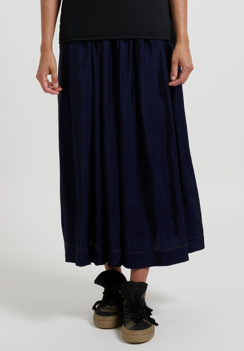 Uma Wang ''Galal'' Gathered Skirt in Blue	