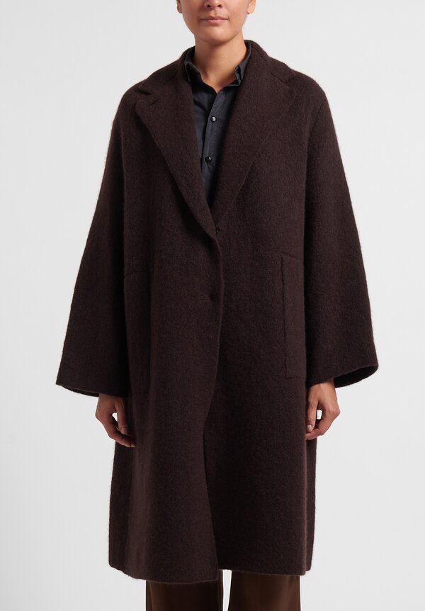 Boboutic Cashmere/ Silk Long Coat in Brown