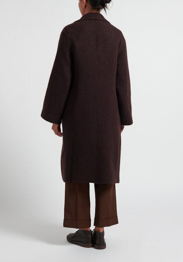Boboutic Cashmere/ Silk Long Coat in Brown