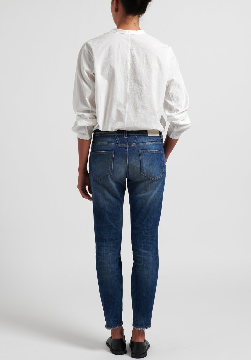 Closed Faded Whisker Jeans in Dark Blue	