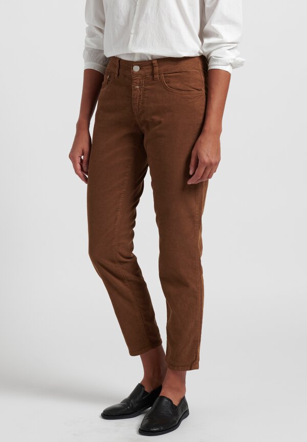 Closed Corduroy Baker Jeans in Tawny Brown	