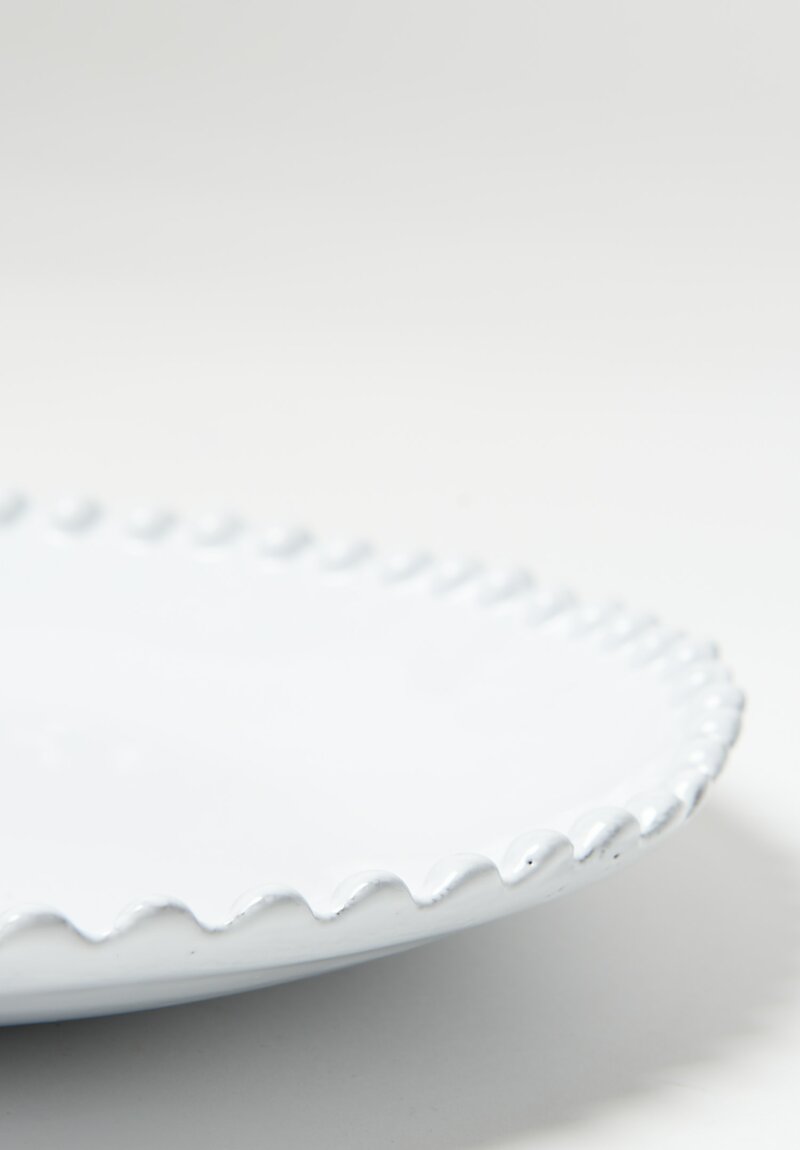 Astier de Villatte Adelaide Dinner Plate in White	