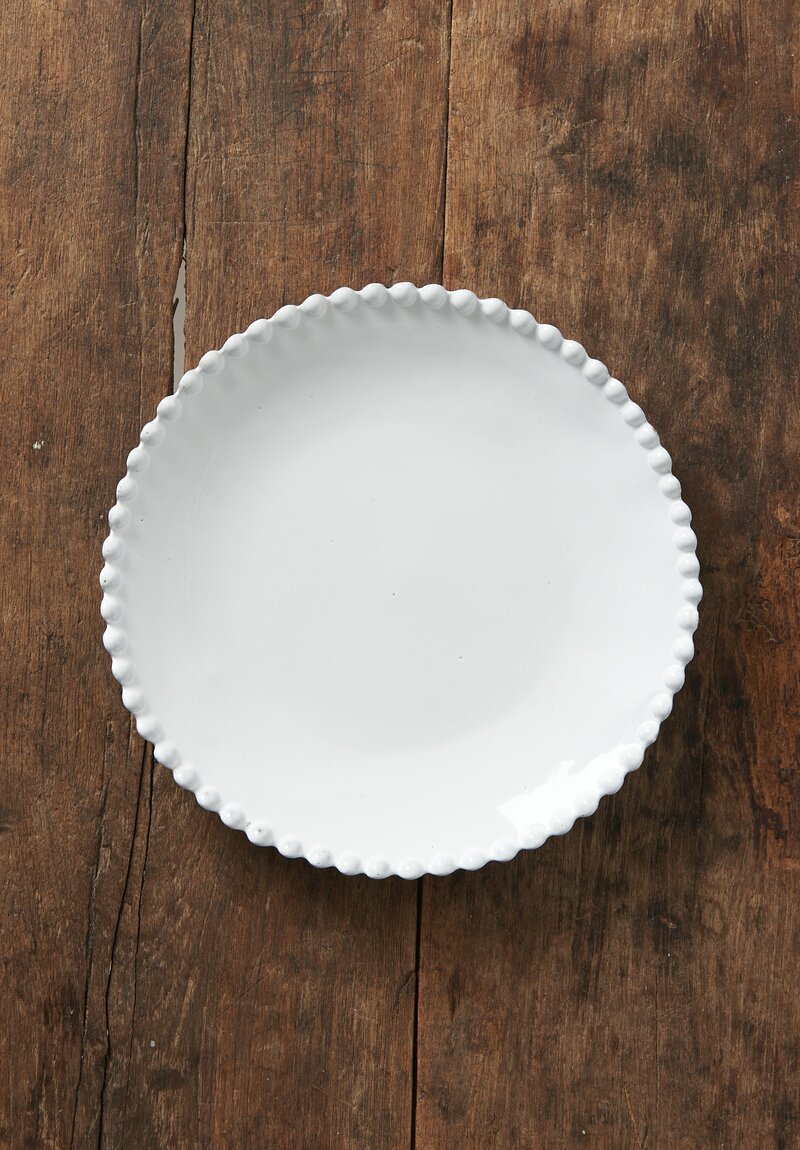 Astier de Villatte Adelaide Dinner Plate in White	