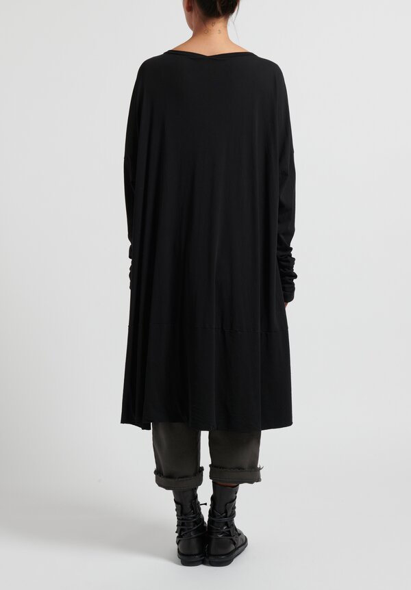 Rundholz DIP Cotton A-Line Tunic in Black