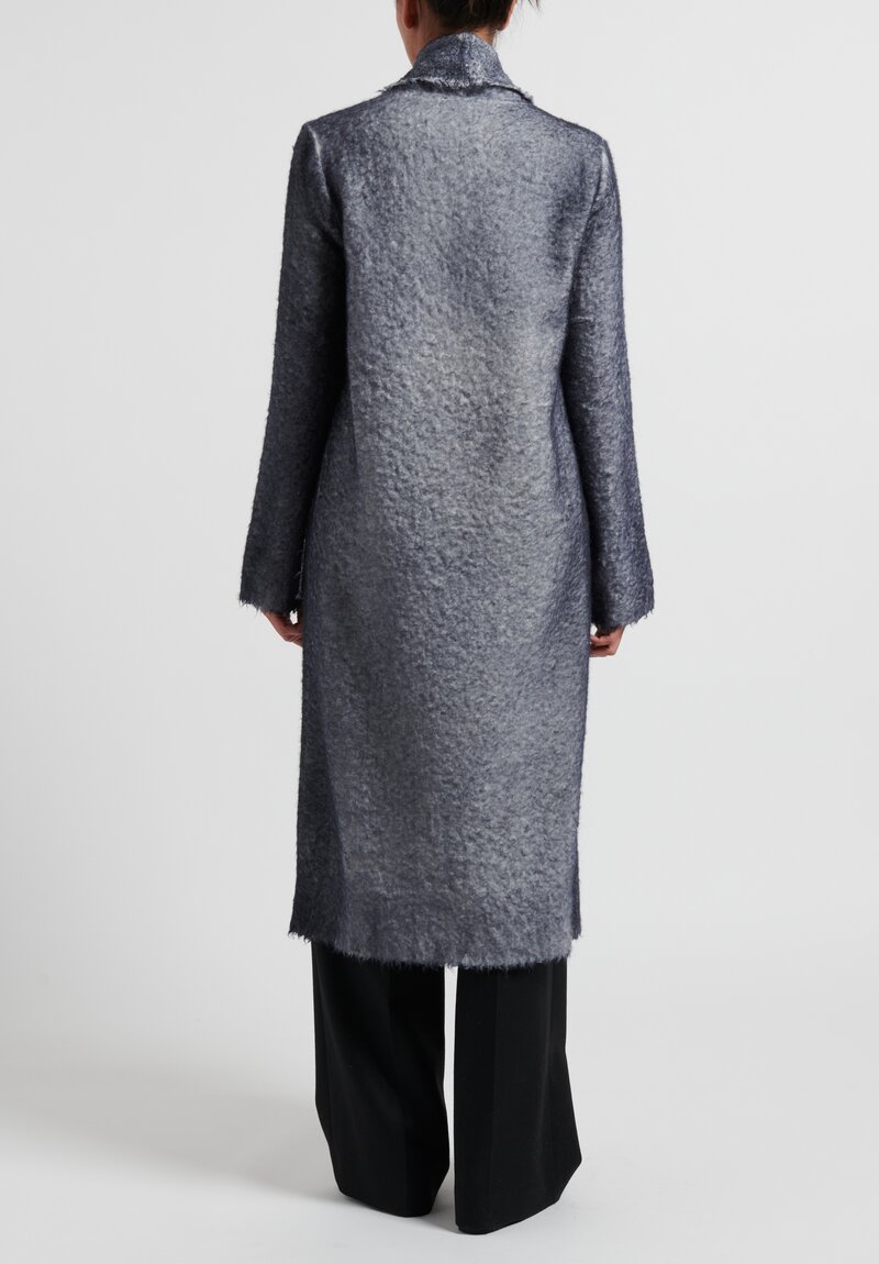 Avant Toi Felted Duster in Navy Blue	