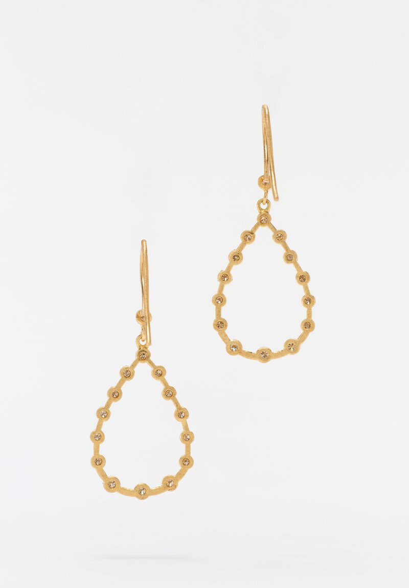 Yasuko Azuma 18k, Tear Drop Diamond Earrings