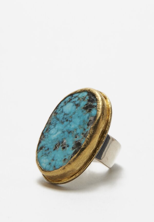 Greig Porter Natural Fox Turquoise Ring	