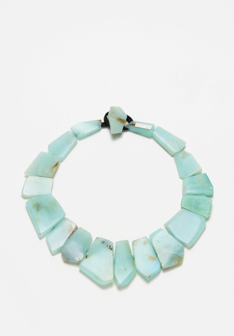 Monies Ande Opal & Leather Necklace	