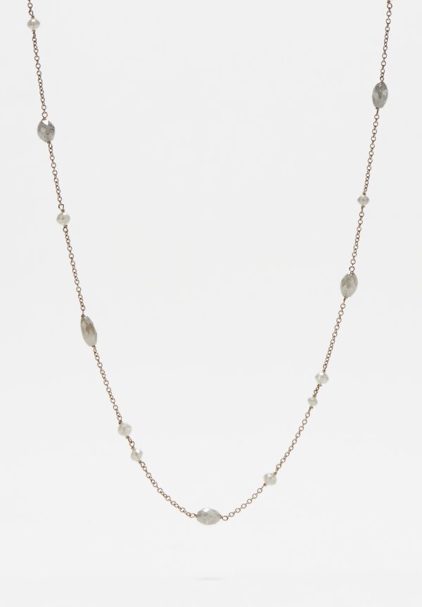 Anaconda 18k/19k, Grey Diamond, Glitter S. Micro Necklace	