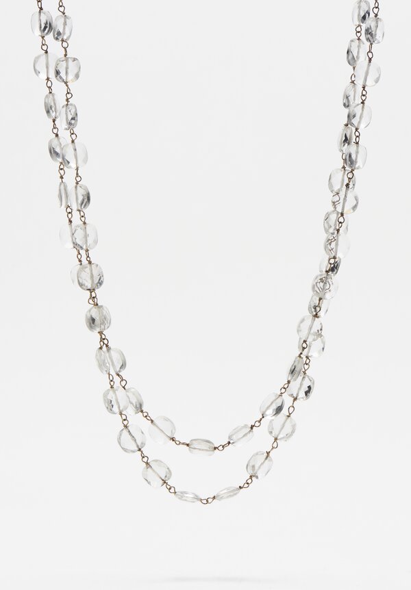 Anaconda 19k, 18k, Crystal Rock Rosary S. Paulette Necklace	