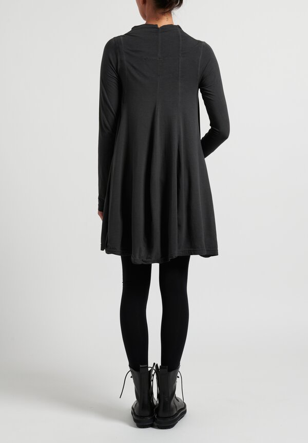 Rundholz Black Label Cotton A-Line Tunic in Anthracite Cloud Grey	